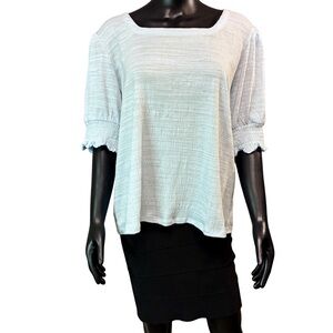 Nine West Light Gray/blue Women's Blouse